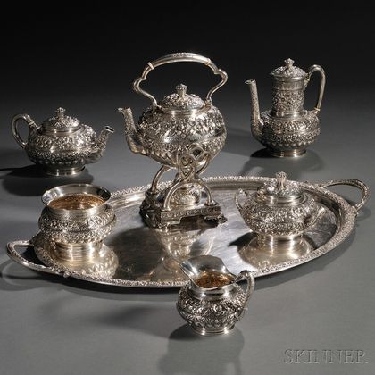 Seven-piece Tiffany & Co. Sterling Silver Tea and Coffee Service