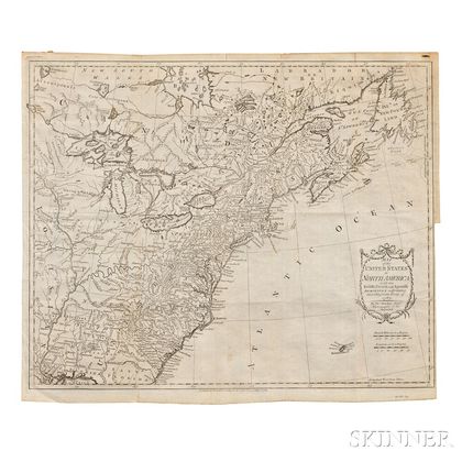 United States of America. Thomas Kitchin (1718-1784) Map of the United States in North America; with the British, French, and Spanish D