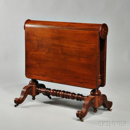 Victorian Mahogany Tuck-away Table