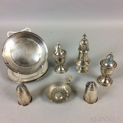 Ten Mostly Sterling and Weighted Sterling Silver Tableware Items