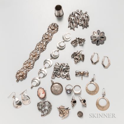 Group of Mexican Silver Jewelry
