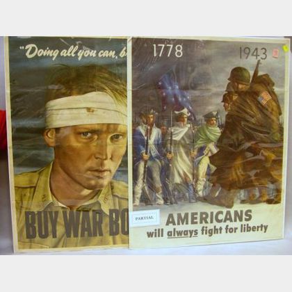 Three World War II Chromolithograph Posters