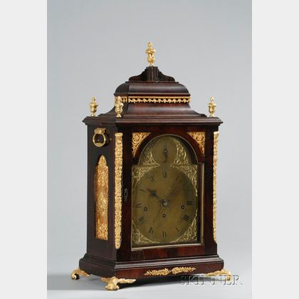 Mahogany Quarter-Chiming Bracket Clock