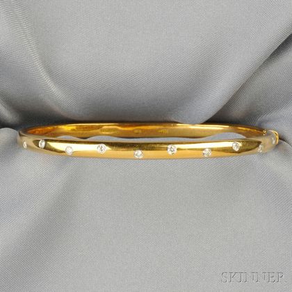 18kt Gold, Platinum, and Diamond "Etoile" Bracelet, Tiffany & Co.