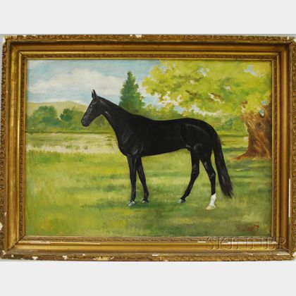Wilbur Leighton Duntley (American, 1890-1920) Portrait of a Horse in Profile