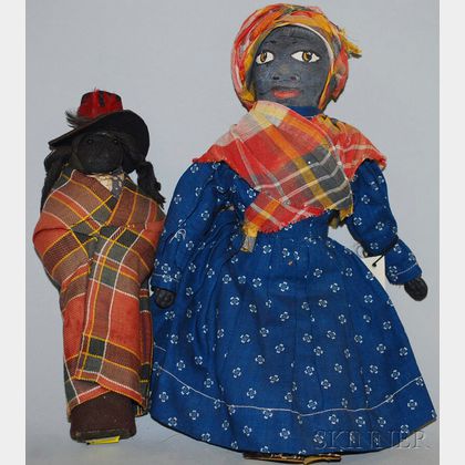 Witherspoon Painted Rag Doll and Black Man