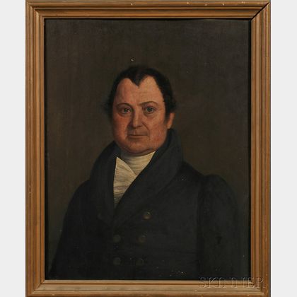 Robert Deacon Peckham (American, 1785-1877) Portrait of Phineas Reed.