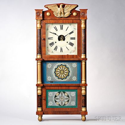 Birge, Peck, & Co. Triple-decker Clock