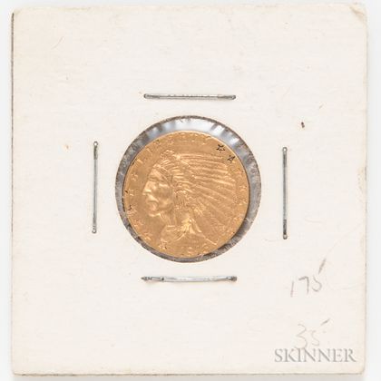 1913 $2.50 Indian Head Quarter Eagle Gold Coin