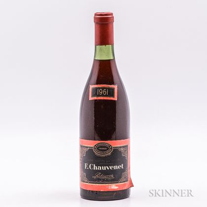 F. Chauvenet Vosne Romanee Les Suchots 1961, 1 bottle 