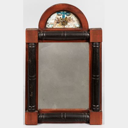 Two Painted Split-baluster Mirrors with Reverse-painted Tablets