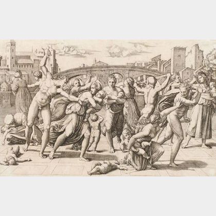 After Marcantonio Raimondi (Italian, 1470-1534),After Raphael (Italian, 1483-1520) The Massacre of the Innocents.
