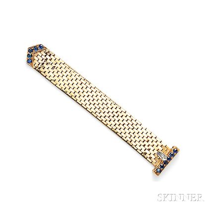 14kt Gold and Sapphire Buckle Ring, Tiffany & Co.