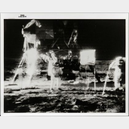 Apollo 11, TV View on Moon.