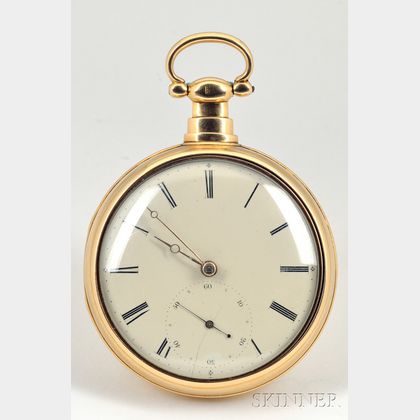 18kt Gold Pair-Cased Massey Lever Watch by Litherland, Davies & Company