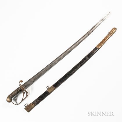 British Pattern 1822 Infantry Officer's Sword and Scabbard