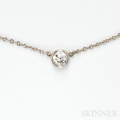 Platinum and Diamond "Diamonds by the Yard" Necklace, Elsa Peretti, Tiffany & Co.