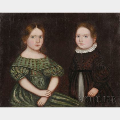 Zedekiah Belknap (American, 1781-1858) Portrait of a Sister and Brother.