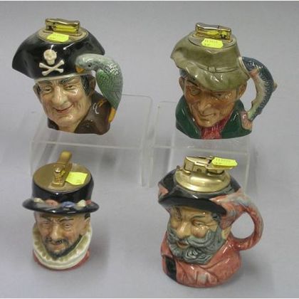 Four Royal Doulton Character Lighters