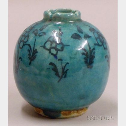 Iranian Turquoise Glazed Vase