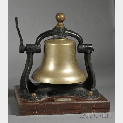 New York, New Haven, and Hartford Railroad Steam Locomotive Cast Bronze Bell
