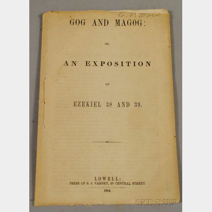 Gog and Magog: Or an Exposition of Ezekiel 38 and 39 Pamphlet