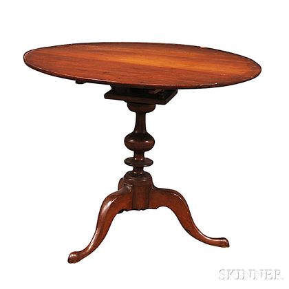 Queen Anne Cherry Birdcage Tilt-top Tea Table