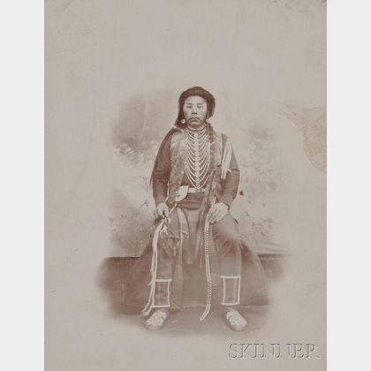 Van Winkle and Burro Photograph of an Unidentified Nez Perce Man