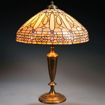 Mosaic Glass Table Lamp Attributed to Wilkinson