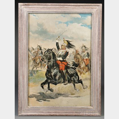 French Cuirassier Officer Print by Edward Detaille