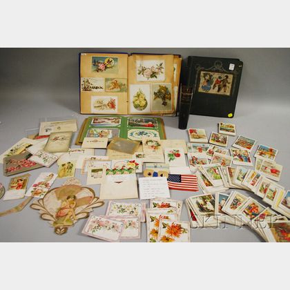Lot of Assorted Late 19th and Early 20th Century Postcards and Ephemera