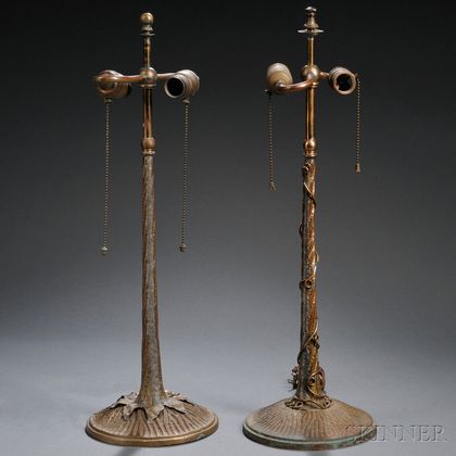 Two Table Lamp Bases Attributed to John Morgan & Sons 