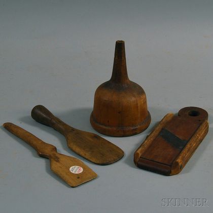 Four Treen Domestic Items
