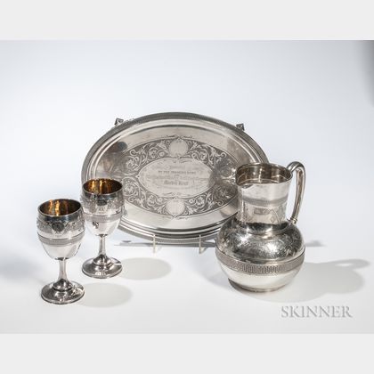 Four-piece Tiffany & Co. Sterling Silver Drinking Suite