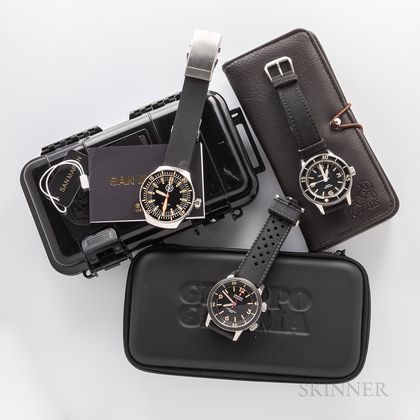 Three Contemporary Automatic Dive Watches