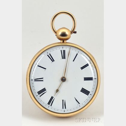 18kt Gold Massey Lever Watch by Litherland, Davies & Company