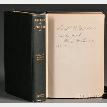 Garfield, Lucretia (1832-1918),Presentation Copy, and Thayer, William Roscoe