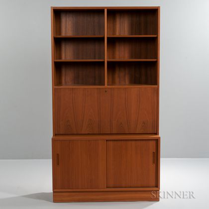 Two-piece Mid-century Modern Wall Unit 