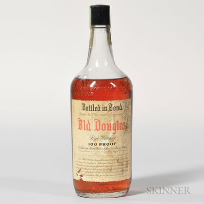 Old Douglas Rye Whiskey 1936, 1 quart bottle 