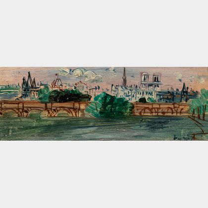 Jean Dufy (French, 1888-1964) Paris, Le Pont-Neuf