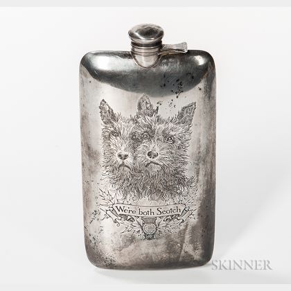 William Kerr Sterling Silver Flask
