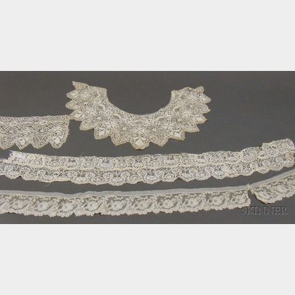 Assorted Needle and Bobbin Lace Trims and Edging
