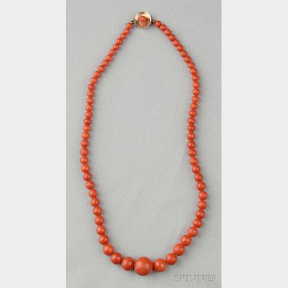 Coral Bead Necklace