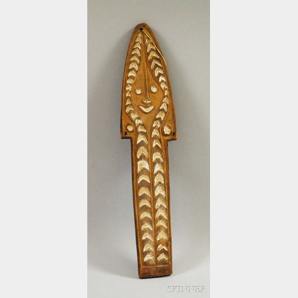 New Guinean Carved Wood Form.