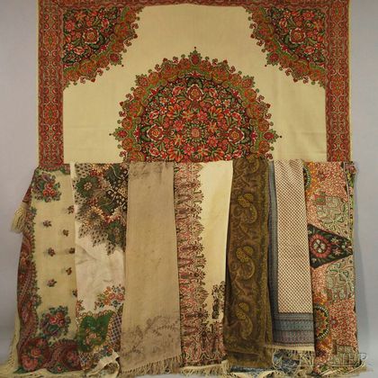 Eight Continental Printed Textiles