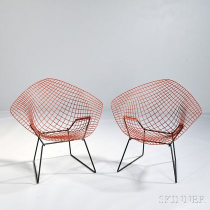 Pair of Harry Bertoia (1915-1978) Chairs 