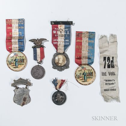 Group of Wilder's Brigade Veteran's Medals