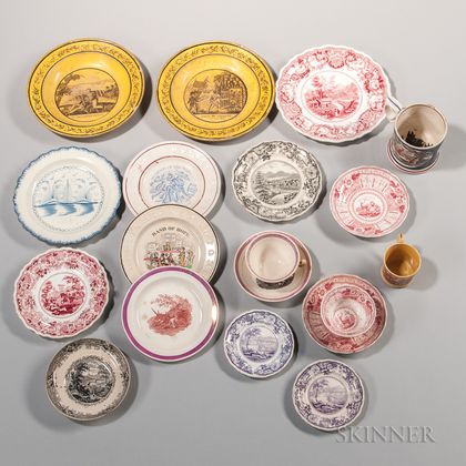 Seventeen Pieces of English Ceramics