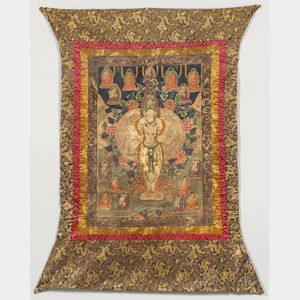 Thangka Depicting One Thousand-armed Avalokitesvara