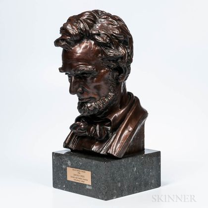 After Augustus Saint-Gaudens (American, 1848-1907) Head of Lincoln